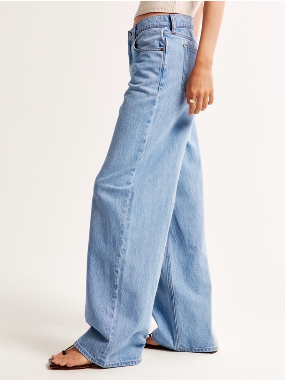 Abercrombie low rise ultra loose jean